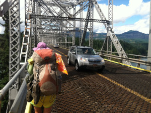 Cheryl Strayed finished her hike at the Bridge of the Gods, spanning the Columbia River.